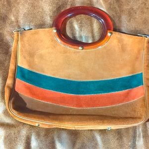 Vintage suede bag